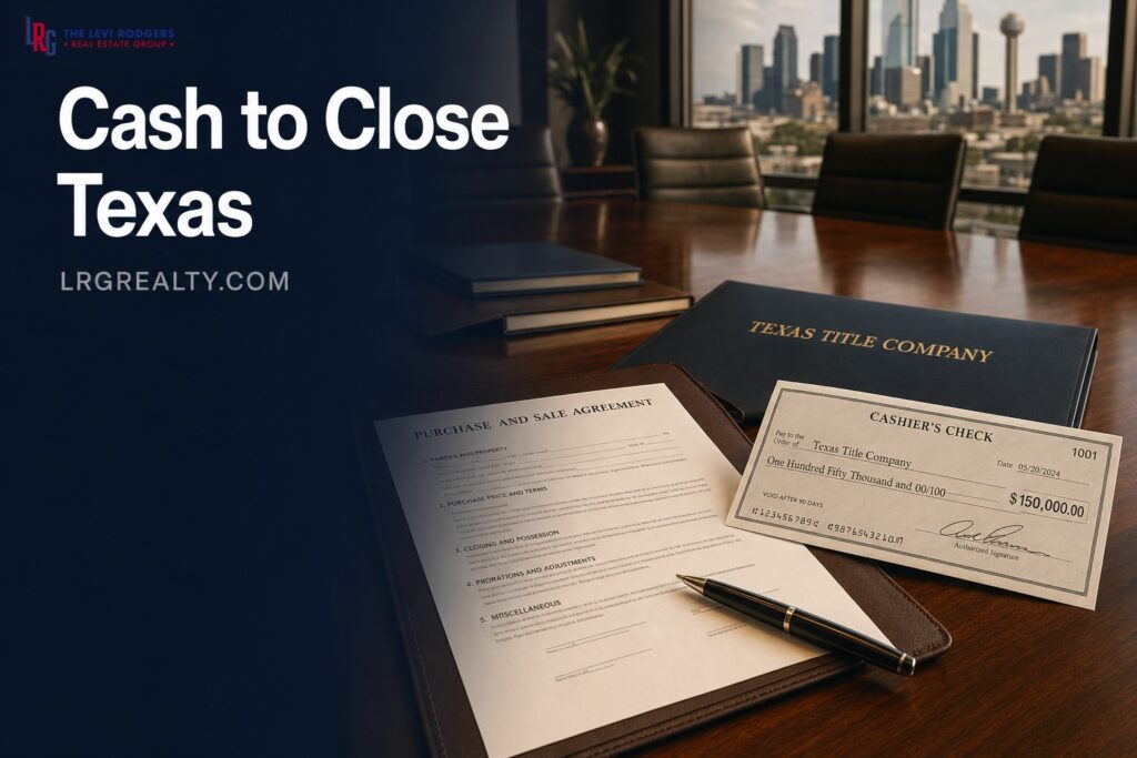 Cash to Close in Texas: What It Actually Includes