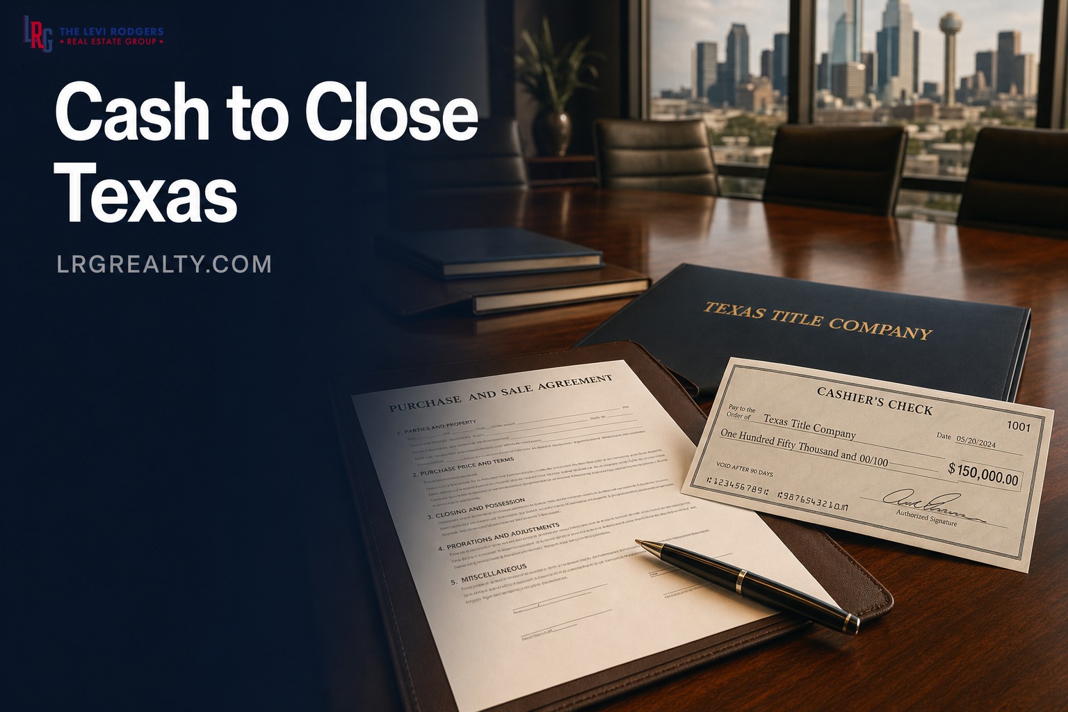 Cash to Close in Texas: What It Actually Includes