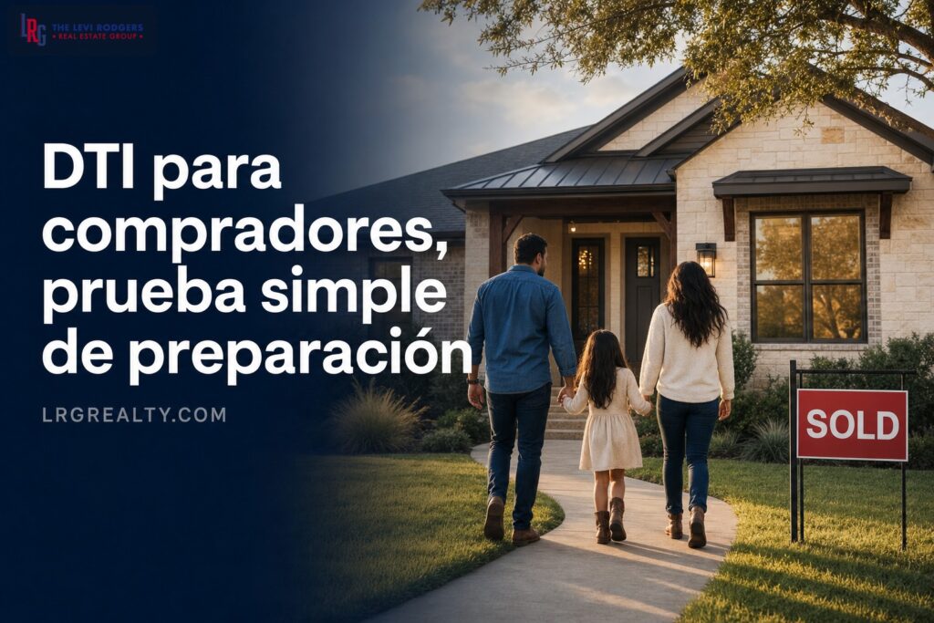 DTI para compradores, prueba simple de preparación