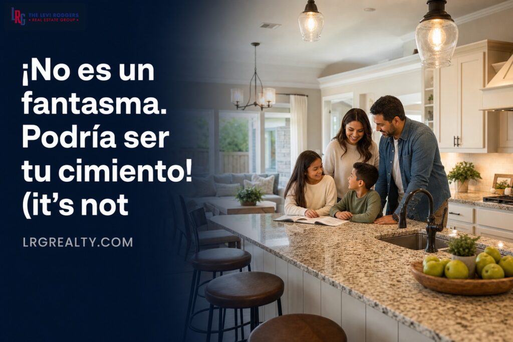 ¡No es un fantasma. Podría ser tu cimiento! (it’s not a ghost..)
