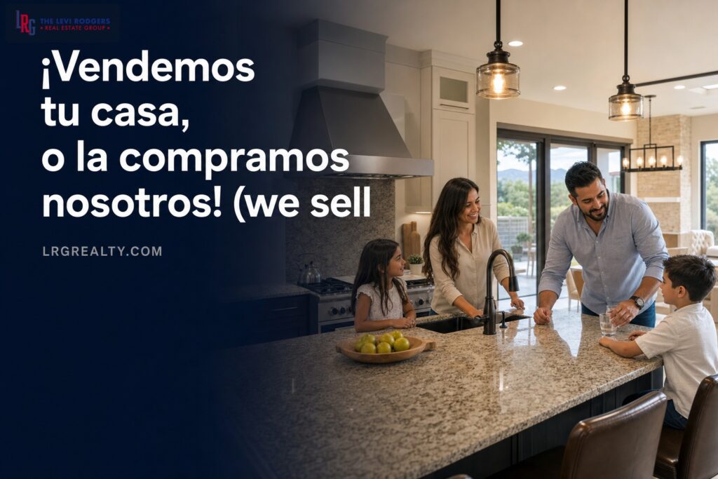 ¡Vendemos tu casa, o la compramos nosotros! (we sell your home, or we’ll buy it)