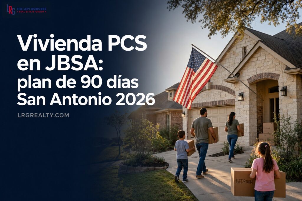 Vivienda PCS en JBSA: plan de 90 días San Antonio 2026