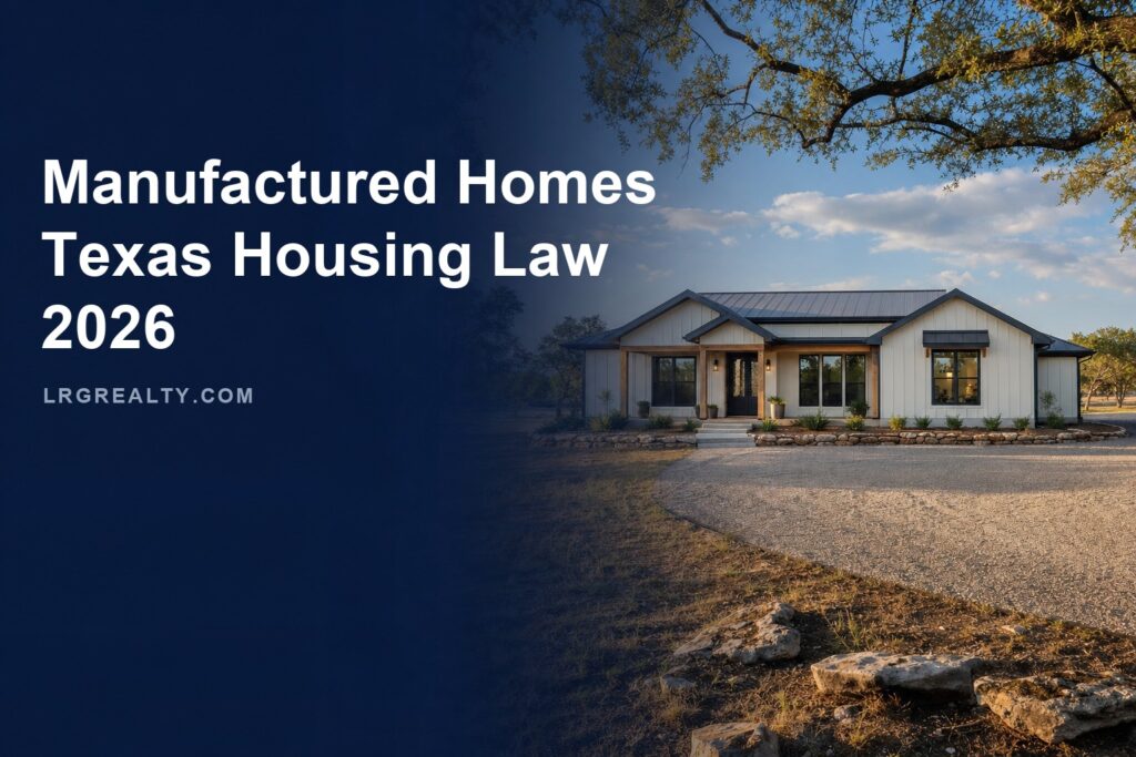 Manufactured and Factory-Built Homes in Texas After the 2026 Housing Law
