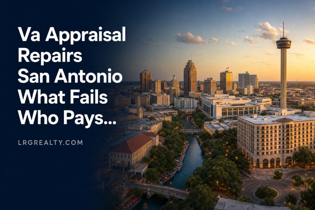VA Appraisal Repairs in San Antonio: What Fails, Who Pays, and How Your Agent Handles It