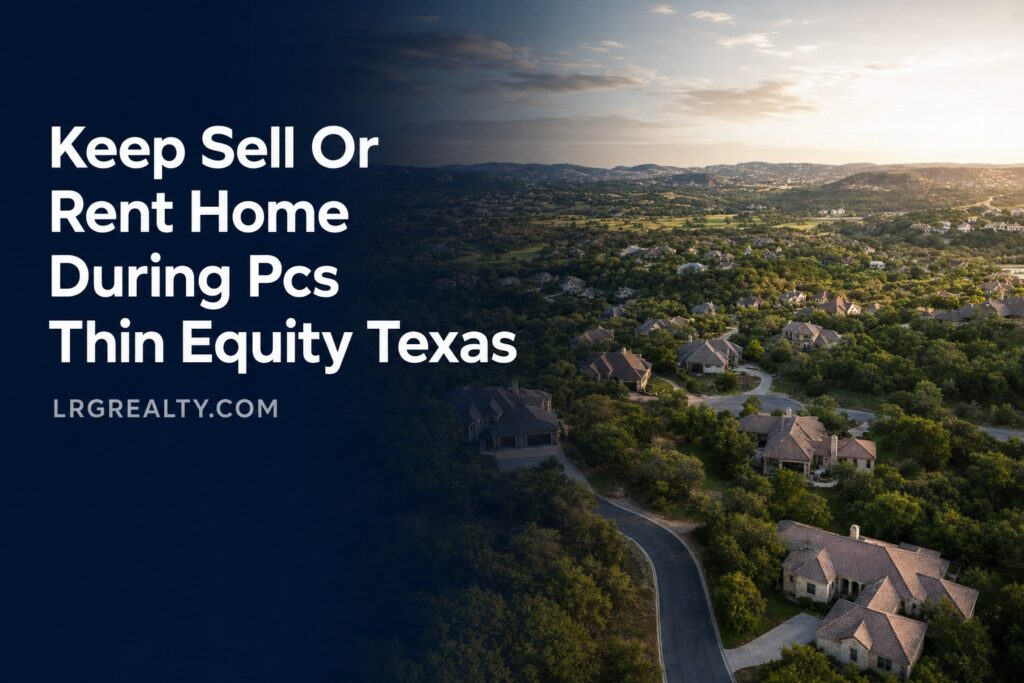 Keep, Sell, or Rent Your Home During a PCS When Equity Is Thin