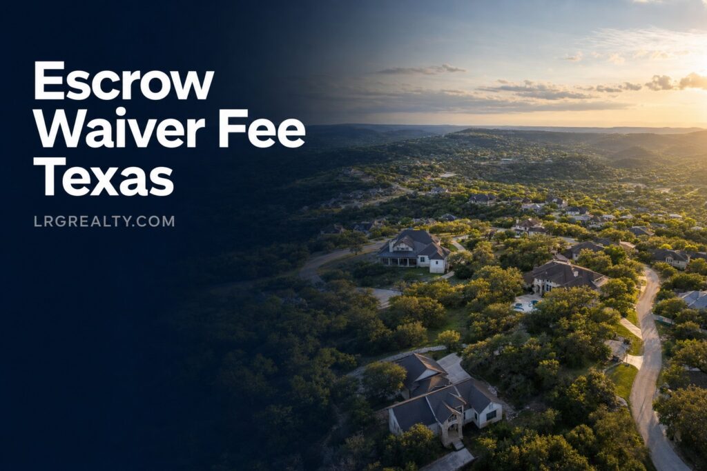 What Is an Escrow Waiver Fee and When Can Texas Borrowers Opt Out?